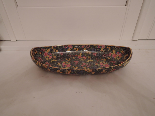 Vintage Royal Winton Chintz Cromer Large Serving Dish/Boat Bowl Pink Roses