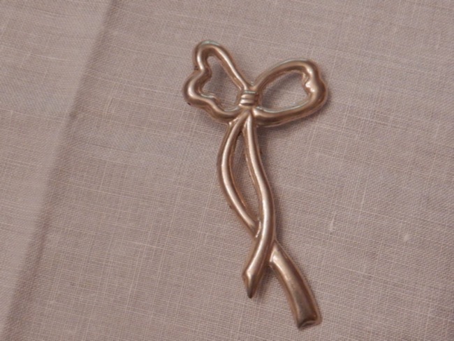 Mexico Sterling Silver 925 Bow Fashion Pin Brooch