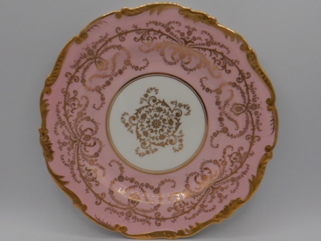Coalport Pink Anniversary 8.75" Plate Bone China