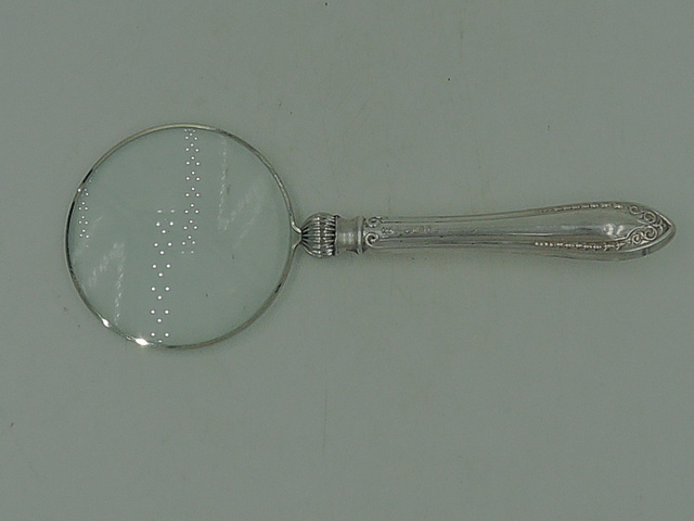 Vintage Sterling Silver Handle Magnifying Glass Hallmarked 1931