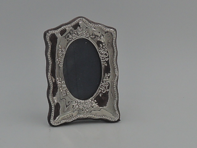 Vintage English Sterling Silver Photo Frame 2" x 1.5" Picture