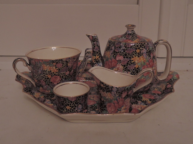 Vintage Royal Winton Chintz Hazel Breakfast Set Teapot Countess Tea for One