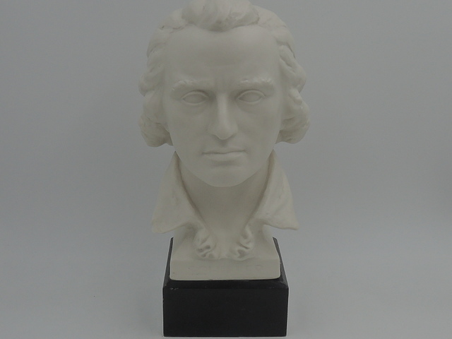 Goebel Bisque Bust of Schiller German Poet Figurine Stuttgart W. Germany