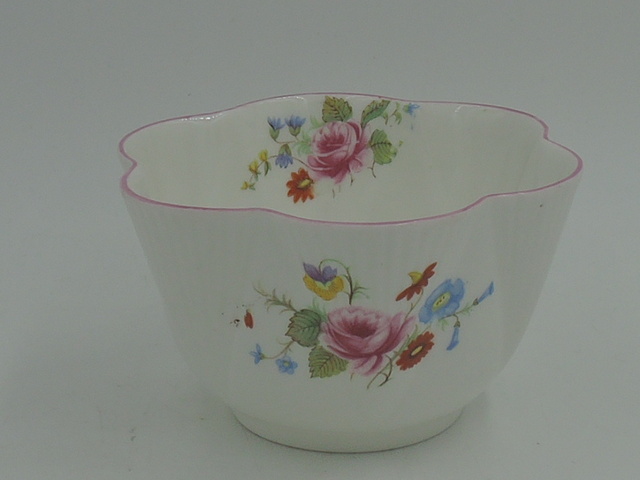 Vintage Shelley Pink Rose Sugar Cup/Bowl 27210 Fine Bone China