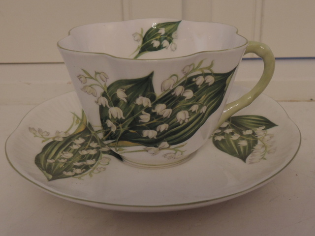 Vintage Shelley Lily of the Valley Dainty Cup & Saucer Teacup Fine Bone China