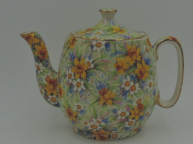 Vintage Royal Winton Chintz Richmond 3 Cup Countess Teapot Old Mark