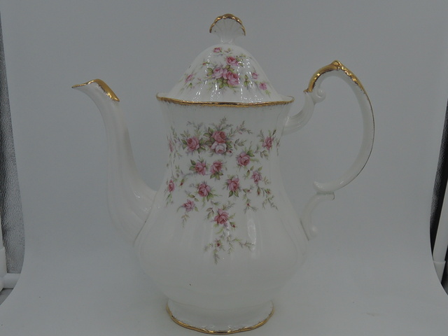 Vintage Paragon Victoriana Rose Coffee Pot/Teapot Pink Roses