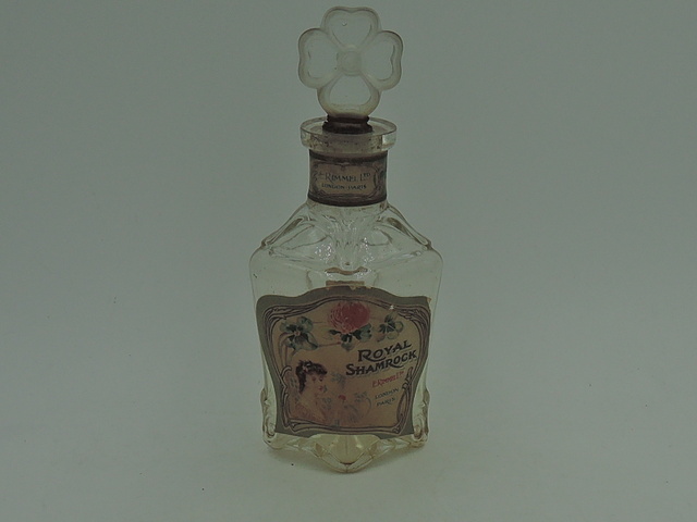 Rare! Antique Rimmel Royal Shamrock Perfume Bottle 1905