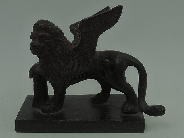 Antique Winged Lion of St. Mark Bronze Statue Venice Figurine