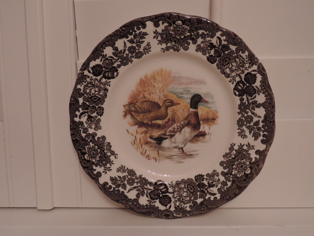 Vintage Royal Worcester Palissy Game Series Mallard Ducks Dinner Plate