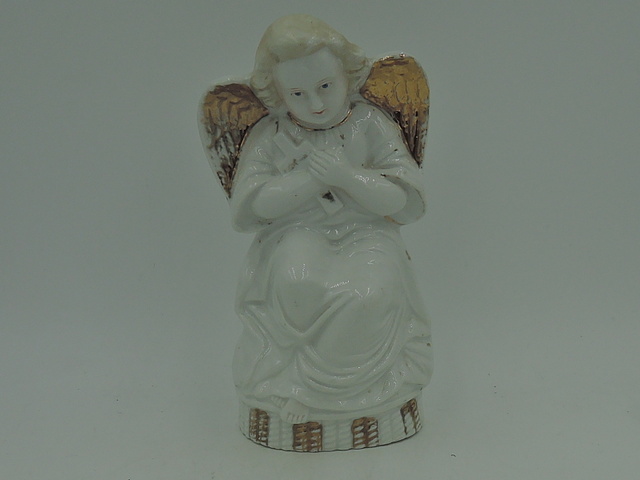 Antique Porcelain German Praying Angel Figurine Statue