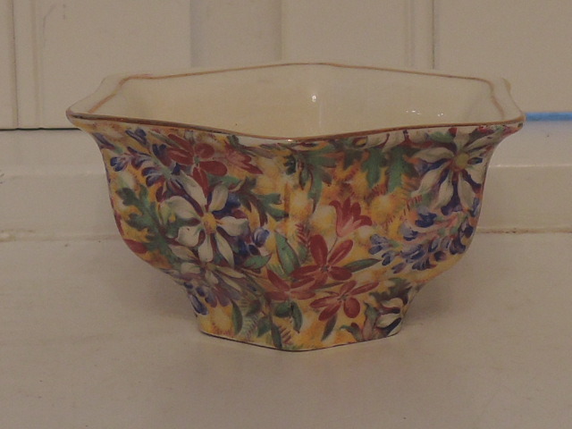 Vintage Royal Winton Chintz Wild Flowers Sugar Bowl/Cup Rare!