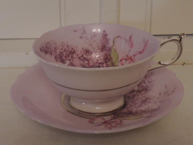 Vintage Paragon Lilac Cup & Saucer Teacup 1940's