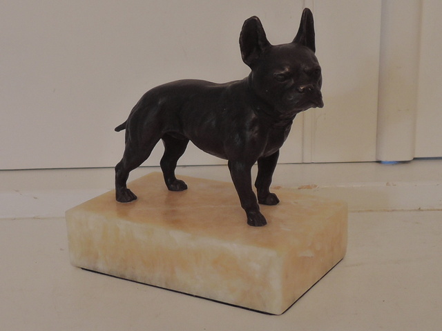 Antique Bronze Bergmann French Bulldog Austrian Vienna Dog Figure