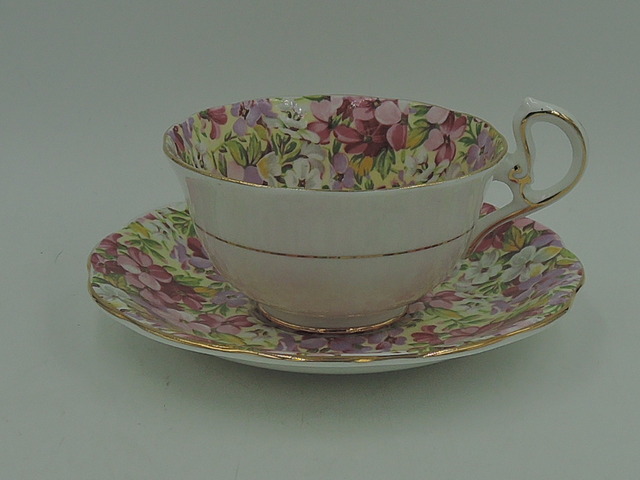 Vintage Royal Standard Chintz Virginia Stock Cup & Saucer Teacup