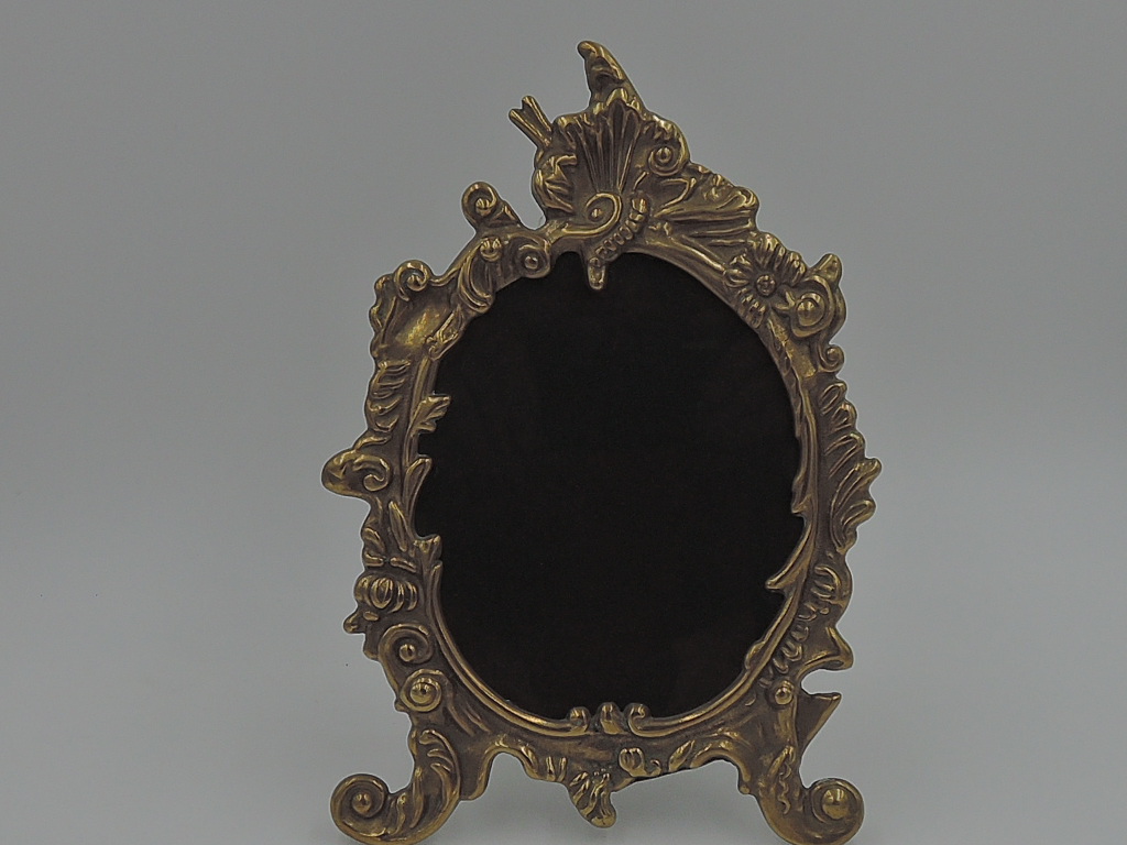 Vintage French Brass Photo Frame 4.5" x 3.5" Picture