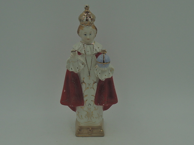 Vintage French Catholic Infant of Prague Statue Figurine Religious Saint