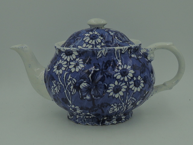 Vintage James Kent Louis 14th Teapot Blue & White