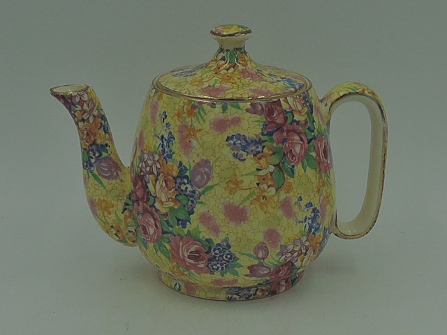 Vintage Royal Winton Chintz Welbeck Breakfast Set Teapot Tea For One 1950's