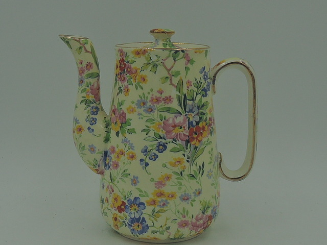 Vintage Royal Winton Chintz Floral Feast Teapot/Coffee Pot Wright Tyndale & van Roden