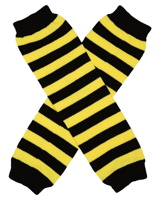Black & Yellow Bumble Bee Leg Warmers