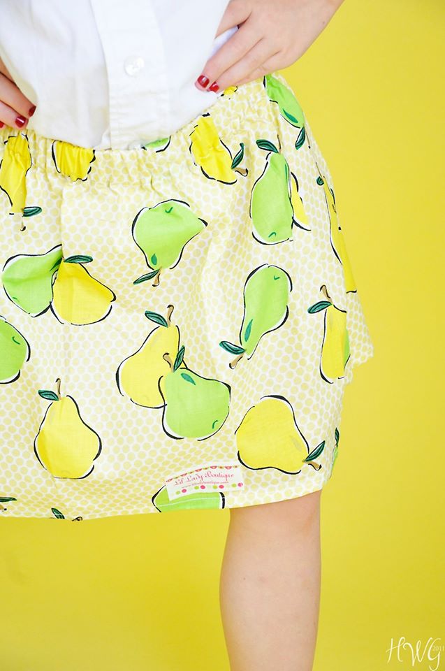Pear Print Twirl Skirt