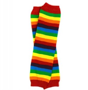 Rainbow Stripe Leg Warmers