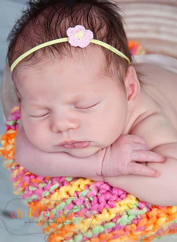 Baby Pink Crochet Flower Headband